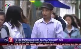Trường học nhận gạo, không nhận phong bì ngày 20/11