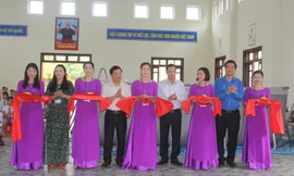 Lễ cắt băng khánh thành công trình bể bơi di động