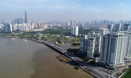 Thông xe cây cầu 500 tỷ qua đảo Kim Cương ở Sài Gòn