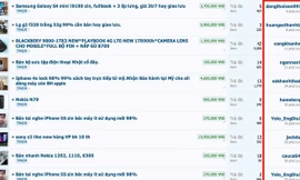 Lượng rao bán sản phẩm trên trang rao vặt tăng đột biến vào sáng nay (9/7). Ảnh chụp màn hình lúc 6h sáng.