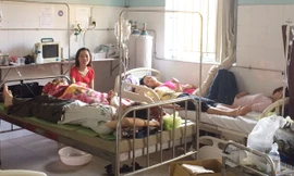 Các công nhân đang điều trị tại Bệnh viện đa khoa Lâm Hoa