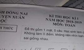 Thầy giáo in lời dặn siêu mặn ngay đầu đề thi khiến dân mạng dậy sóng