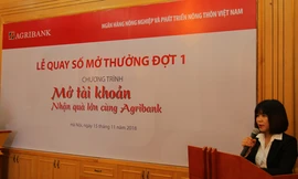 Kết quả đợt I chương trình khuyến mại mở tài khoản của Agribank