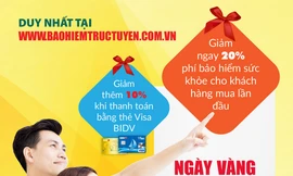 BIC ưu đãi 30% phí bảo hiểm sức khỏe cho khách hàng mua trực tuyến