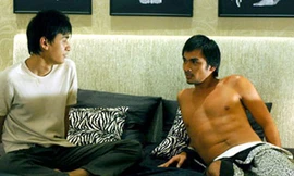 Một cảnh trong Trai nhảy, bộ phim phản ánh mặt trái của giới showbiz. Ảnh: Thanh Hiệp