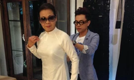 Khánh Ly đi thử áo dài chuẩn bị cho đêm diễn