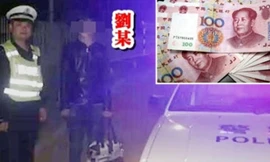 Liu được cảnh sát tìm thấy khi đang đi bộ trên cao tốc sau khi bị bố vợ thả giữa đường. Ảnh: aboluowang.