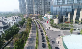 Đoàn xe khởi hành từ tòa nhà cao nhất Đông Nam Á - Landmark 81