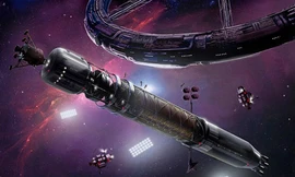 Hình ảnh về "quốc gia vũ trụ" Asgardia. Đồ họa: Asgardia