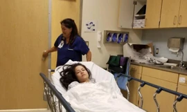 Nhật Kim Anh phải nhập viện ngay khi sang Mỹ. Ảnh: FBNV.