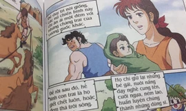 Nội dung có yếu tố bạo lực, không phù hợp với trẻ em trong cuốn sách khiến độc giả bức xúc.