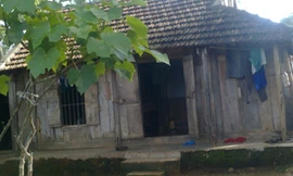 Ngôi nhà của bệnh nhân 17 tuổi bị ung thư não - Ảnh: Thủy Lợi 