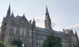 Khuôn viên trường đại học Georgetown ở Washington, DC, Mỹ. (Ảnh: AFP/TTXVN)