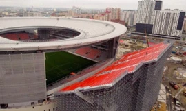 Mục kích khán đài nằm bên ngoài sân ở World Cup 2018