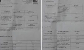 Bảng báo giá các dịch vụ ở 1 bệnh viện. 