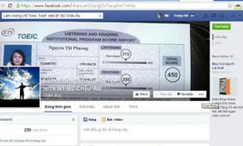 Trao đổi thông tin về việc mua bán các loại chứng chỉ tiếng Anh quốc tế trên mạng 