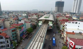 Nhà ga đầu tiên tuyến đường sắt Cát Linh - Hà Đông sắp hoàn thành