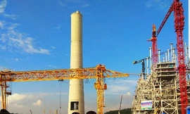 Một góc dự án nhiệt điện BOT Hải Dương tại xã Phúc Thành (Kinh Môn, Hải Dương) . Ảnh: Nam Phạm