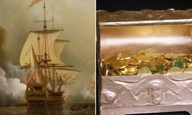 Tàu chiến San Jose chứa tới 17 tỷ USD châu báu.