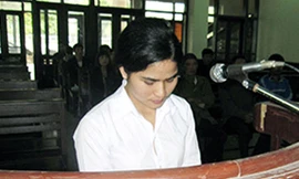 Phạm Thị Đào tại tòa (Ảnh: báo Quảng Ninh)