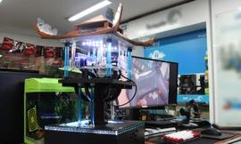 Độc đáo máy tính có hình Chùa Một Cột ở Hà Nội