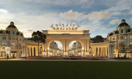 Cổng chào tráng lệ rộng 5000m2 tại Danko City Thái Nguyên