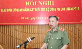 Bộ trưởng Tô Lâm phát biểu tại hội nghị.