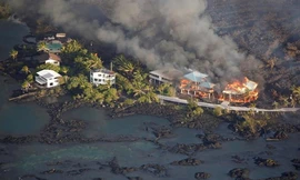 Cận cảnh sự tàn phá kinh hoàng của núi lửa Kilauea ở Hawaii