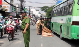 Hiện trường vụ tai nạn. Ảnh: A.X