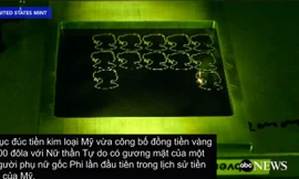 Mỹ công bố đồng xu 100 đôla bằng vàng ròng