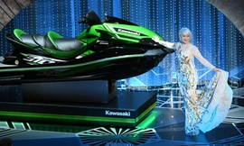 Chiếc mô tô nước màu xanh là phần thưởng đặc biệt cho người phát biểu nhanh nhất tại Oscar 2018.