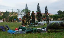 Bộ đội hóa học Việt Nam diễn tập chiến đấu