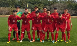 Đội hình của U16 Việt Nam trong trận chung kết có nhiều sự thay đổi so với trận thắng Thái Lan. Ảnh: VFF.