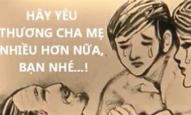 Rớt nước mắt Clip tranh cát mùa Vu Lan báo hiếu