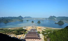 Chùa Tam Chúc, nơi diễn ra Đại lễ Vesak 2019. Ảnh: M.Đ