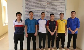 Mộ số đối tượng bị bắt trong đường dây đánh bạc.