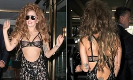 Lady Gaga ăn mặc hở hang, tứ tung xuống phố