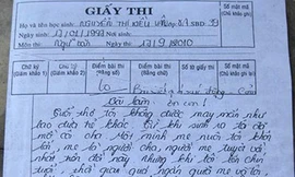 Hai bài văn xúc động đạt điểm 10 xôn xao dân mạng