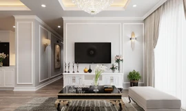 Căn chung cư mang phong cách tân cổ điển đẹp sang trọng