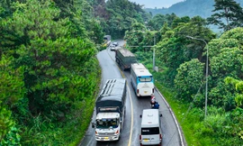 Cấm xe tải trên 20 tấn qua đèo Bảo Lộc dịp lễ 30/4 và 1/5 theo khung giờ