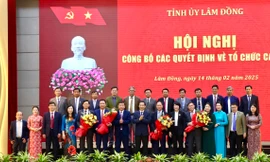 Lâm Đồng công bố các quyết định về tổ chức cán bộ