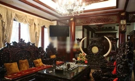 Nội thất gỗ ở biệt thự làng Việt kiều Châu Âu