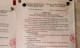 Thông báo lạ ở Cà Mau: Bị phạt tiền nếu chậm đóng học phí