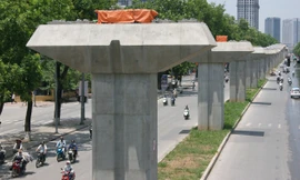  Tuyến đường sắt Cát Linh - Hà Đông đội vốn gần gấp đôi dự toán ban đầu. Ảnh: L.H.V