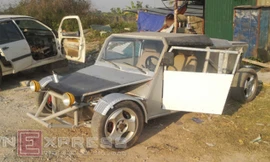 Xe tự chế tại Hoài Đức (Hà Nội) với chi phí 60 triệu.