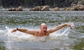 Tổng thống Putin được tặng huân chương về bơi lội