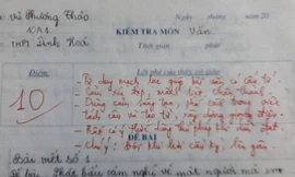 Bài văn điểm 10 khiến giáo viên nể phục