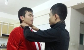 Chuẩn bị nhập vai ông già Noel.