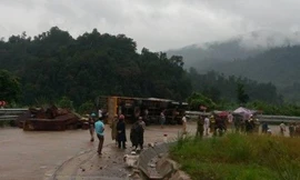 Hiện trường vụ tai nạn.