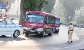 CSGT Hà Nội đảm bảo giao thông cho kỳ họp Quốc hội